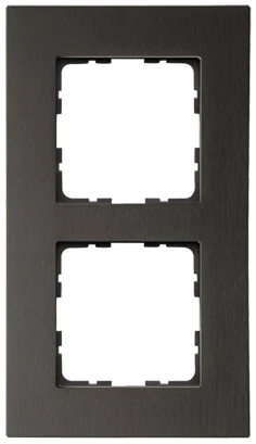 Рамка на 2 поста (алюминий коричневый) Jasmart G-Metal G1002AZ