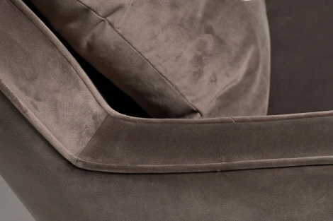 87YY-KRES-2182 SER Кресло вращающееся велюр серый 76*85*82см Garda Decor