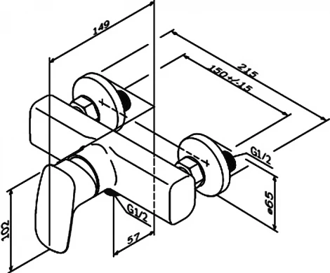 Смеситель Am.Pm Spirit V2.1 F71A20000 для душа