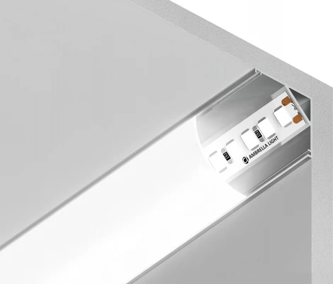 Алюминиевый профиль угловой круглый для светодиодной ленты до 9,78мм Ambrella Illumination GP2100AL