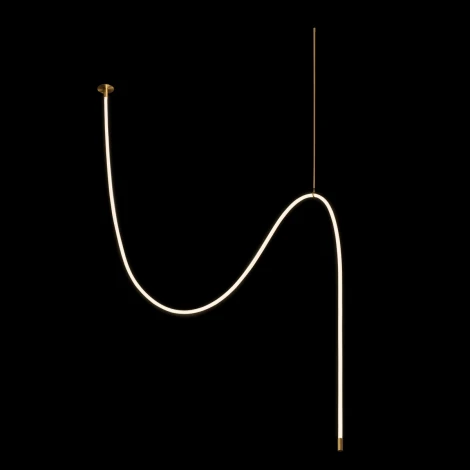 Подвесной светильник светодиодный с гибким неоном Loft It Thread 10388C Brass (220V)