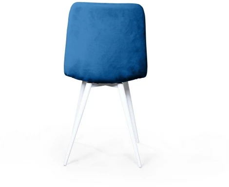 Стул UNO, бархат синий 29 / белый конус Top Concept UNO 75287