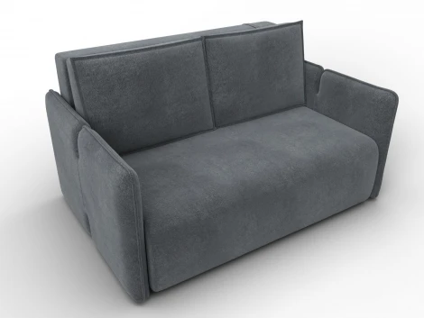 Диван прямой Лига-117 (ЛДСП,Брус,Фанера,Велюр/Светло-серый) Лига Диванов 137019