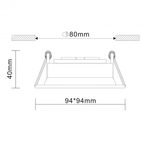 Встраиваемый точечный светильник ST Luce Misura ST208.418.01 (220V)