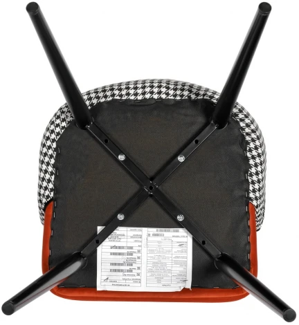 Стул Paola оранжевый с жаккардом Bradex Home RF 0260