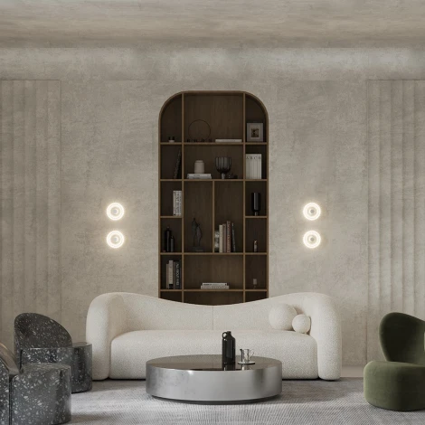 Настенный светильник Amulet MOD555WL-L4CH4K (LED, 220V, круглые)