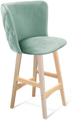 Стул полубарный SHT-ST36-3/S65-1 нежная мята/прозрачный лак Sheffilton 5704694202