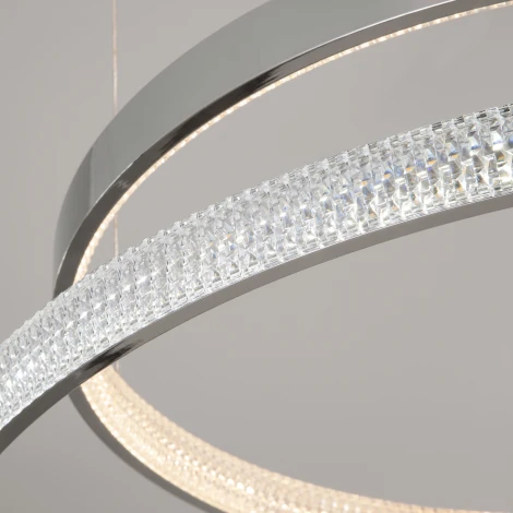 Подвесной светильник Eurosvet Posh 90175/5 (регулировка яркости, LED, 220V, пульт управления, на тросе, кольцо)