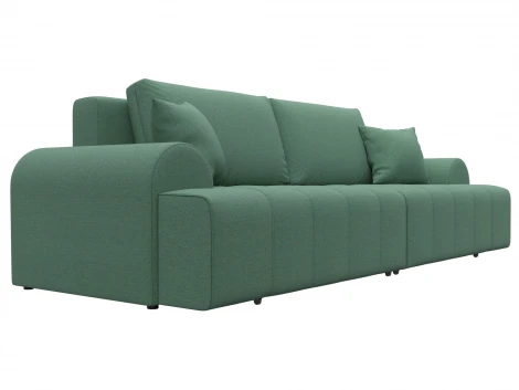 Диван прямой Лига-080 (ДСП/Пластик/Рогожка/Зеленый) Лига Диванов 131113