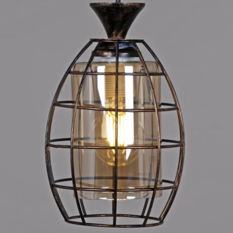 Подвесной светильник Reluce 03525-0.9-03 BK+GD (220V, на проводе)