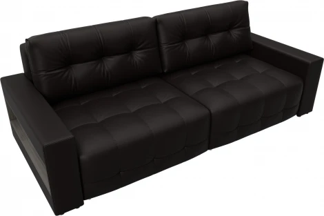 Диван прямой с полками Лига-053 НПБ Лига Диванов (Экокожа) арт.128896