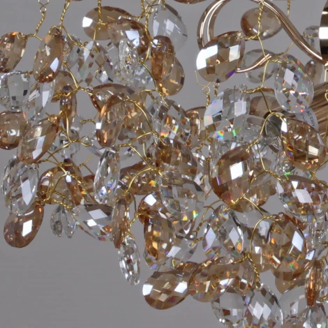 Подвесная люстра хрусталь Reluce 08280-0.4-08 FG (220V, на цепи)