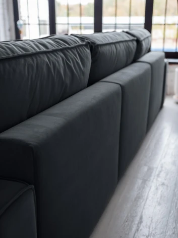 КОРСО XL Диван тканевый прямой, серый D1 furniture арт.AAA41701004