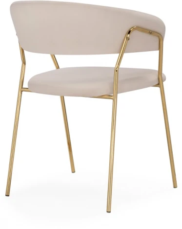 Стул Woodville на металлокаркасе Kamelia 1 beige / gold 15469