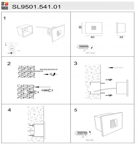 Настенный светильник уличный Visano SL9501.541.01 (LED, 220V, IP54)
