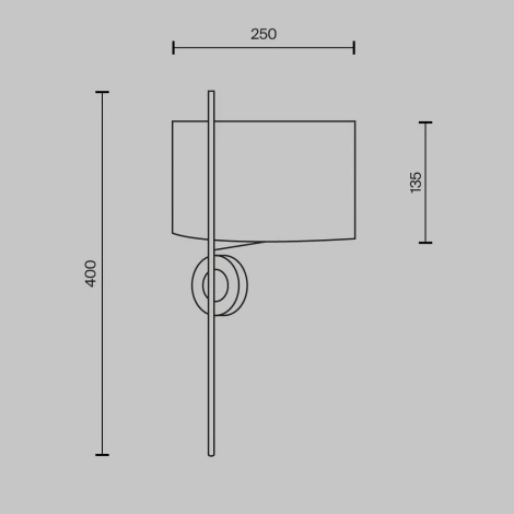 Бра Maytoni Glamping MOD437WL-02BG (220V)