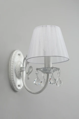 Бра настенное Bantine OML-53211-01 (220V, хрусталь, подвески, круглые)