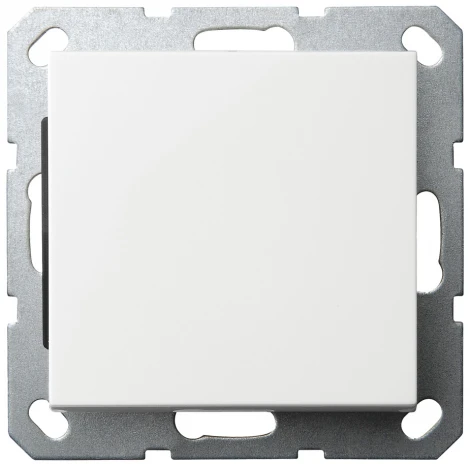 Выключатель одноклавишный проходной (белый глянцевый) Jasmart G-Classic G3012W