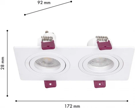 Встраиваемый светильник Favourite Lamppu 4647-2C (220V)