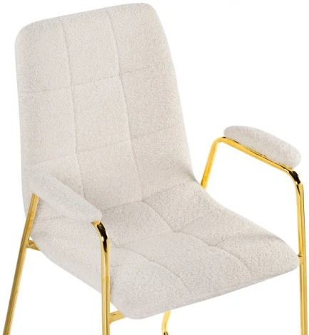 Стул Woodville на металлокаркасе Lana white / gold 15604