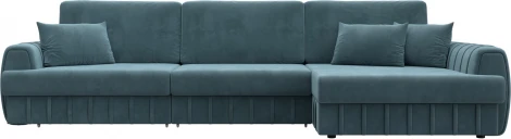 Диван угловой Лига-057 НПБ Лонг угол правый Лига Диванов (Велюр) арт.129298