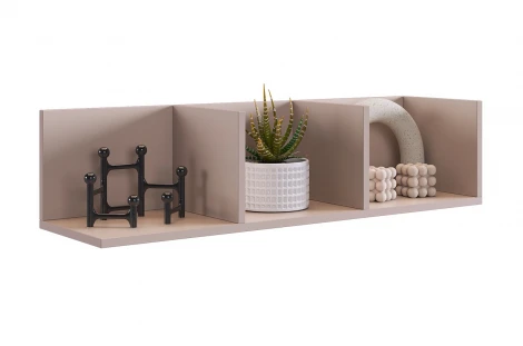 Рич Полка навесная 2 Mebelson (ЛДСП/Бежевый) арт.174977,3367