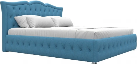 Кровать интерьерная Герда 180 (Голубой/Рогожка) Лига Диванов арт.123595