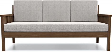 Диван Arsko Норман Б орех серая рогожка