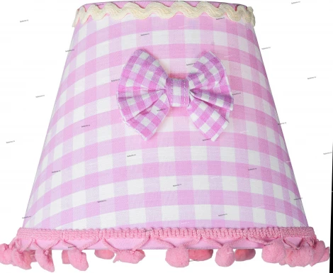 Абажур детский Donolux Baby, розовый с белым