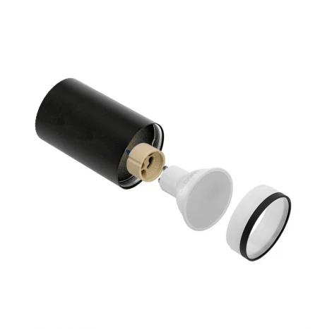 Точечный светильник накладной Wolta WSL-GU10/02BL под лампу GU10 Черный MODERNO