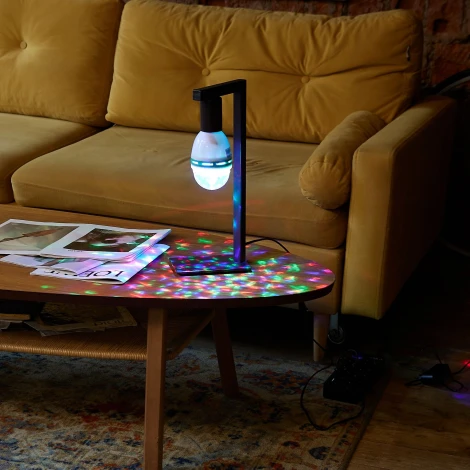 Светодиодная лампа многоцветный Е27 Volpe ULI-Q301 Светодиодный светильник-проектор ULI-Q301 03W/RGB/E27 WHITE