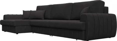 Диван угловой Лига-057 НПБ Лонг угол левый Лига Диванов (Замша) арт.129313L