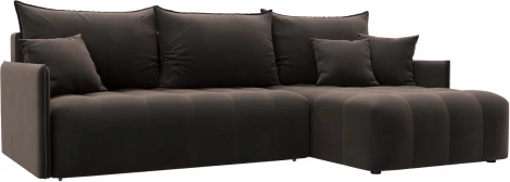 Диван угловой Лига-054 НПБ угол универсальный Лига Диванов (Велюр) арт.129031