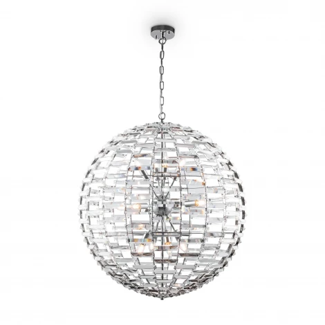 Подвесной светильник Maytoni Palla MOD092PL-12CH (220V, хрусталь, на цепи, шар)