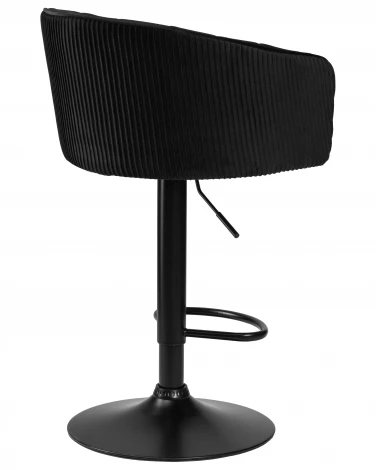 Стул барный DOBRIN DARCY BLACK (черный велюр (1922-21)) 5025_BlackBase-LM BLACK, цвет сиденья черный (1922-21), основания черное