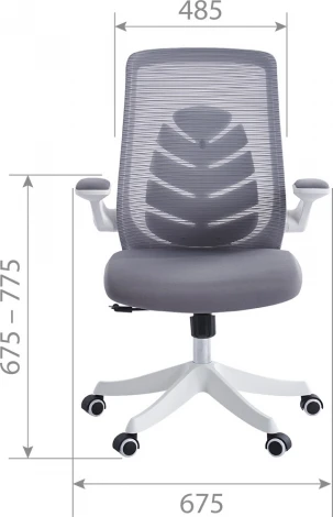 Компьютерное кресло CHAIRMAN CH565 (Пластик,Ткань,Сетка/Серый)