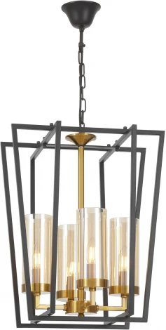 Подвесная люстра Lumina Deco Afres LDP 1246-4 BK+MD