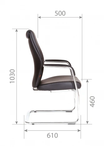 Компьютерное кресло CHAIRMAN VISTA V эко (Металл,Экокожа/Коричневый)