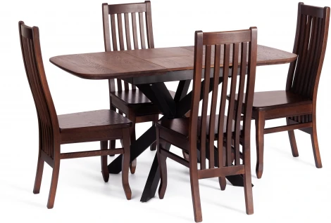 Стул DOLCE жёсткое сидение (Бук,МДФ /Коричневый)