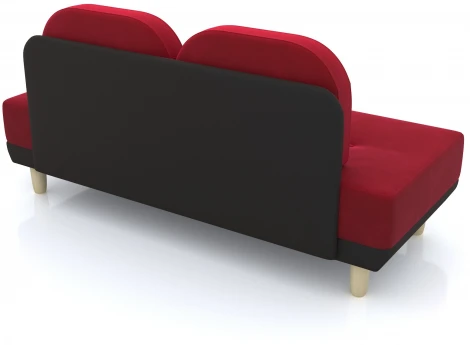 Диван Arsko Торли красный велюр