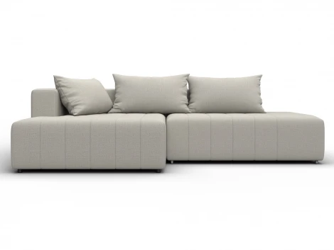 Диван угловой Лига-103 НПБ угол левый (ДСП,Брус,Фанера,Рогожка/Бежевый) Лига Диванов 134809L