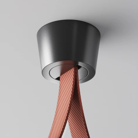 Чаша накладная для двойного вывода ленты черная Maytoni Accessories for system Parity TRA130CRDuo-B