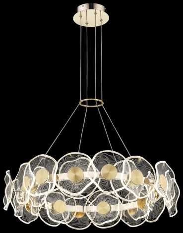 Подвесной светильник Wertmark Helena WE453.24.303 (LED, 220V, пульт управления, на тросе, круглые, кольцо)