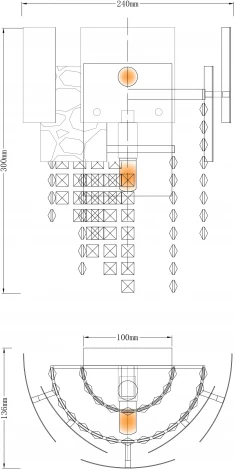 Настенный светильник Moderli Olly V8011-2W (220V, хрусталь, подвески)