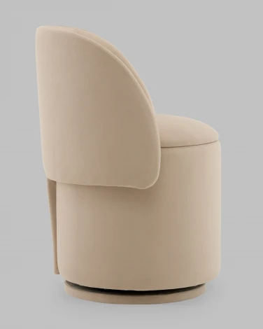 Пуф-трансформер Таунсвилл вращающийся с ящиком велюр бежевый Stool Group арт.УТ000041705