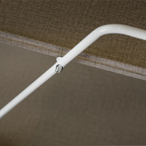 Стол сервировочный Новум белый/белый/текстиль темный Mebelik 008948