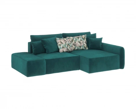 Диван угловой изумрудный D1 Портленд AAA4150024 Premier 19