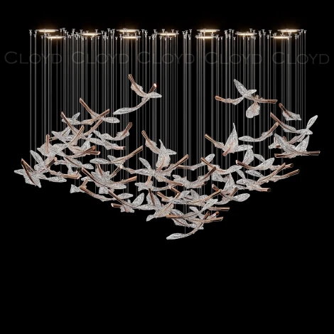 Потолочная люстра каскадная Cloyd Aeria 1686 60004