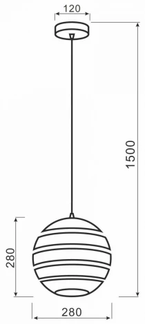 Подвесной светильник Deko-Light Ankaa 342138 (220V, на проводе, шар)