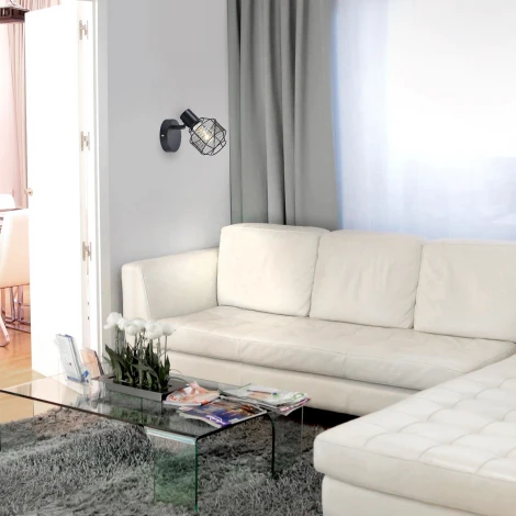 Спот Escada Rook 689/1A Black 1x40Вт E14, металл, чёрный